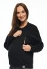 MijaCulture - 3 in 1 light super soft maternity and nursing sweatshirt Olivia M019 Black